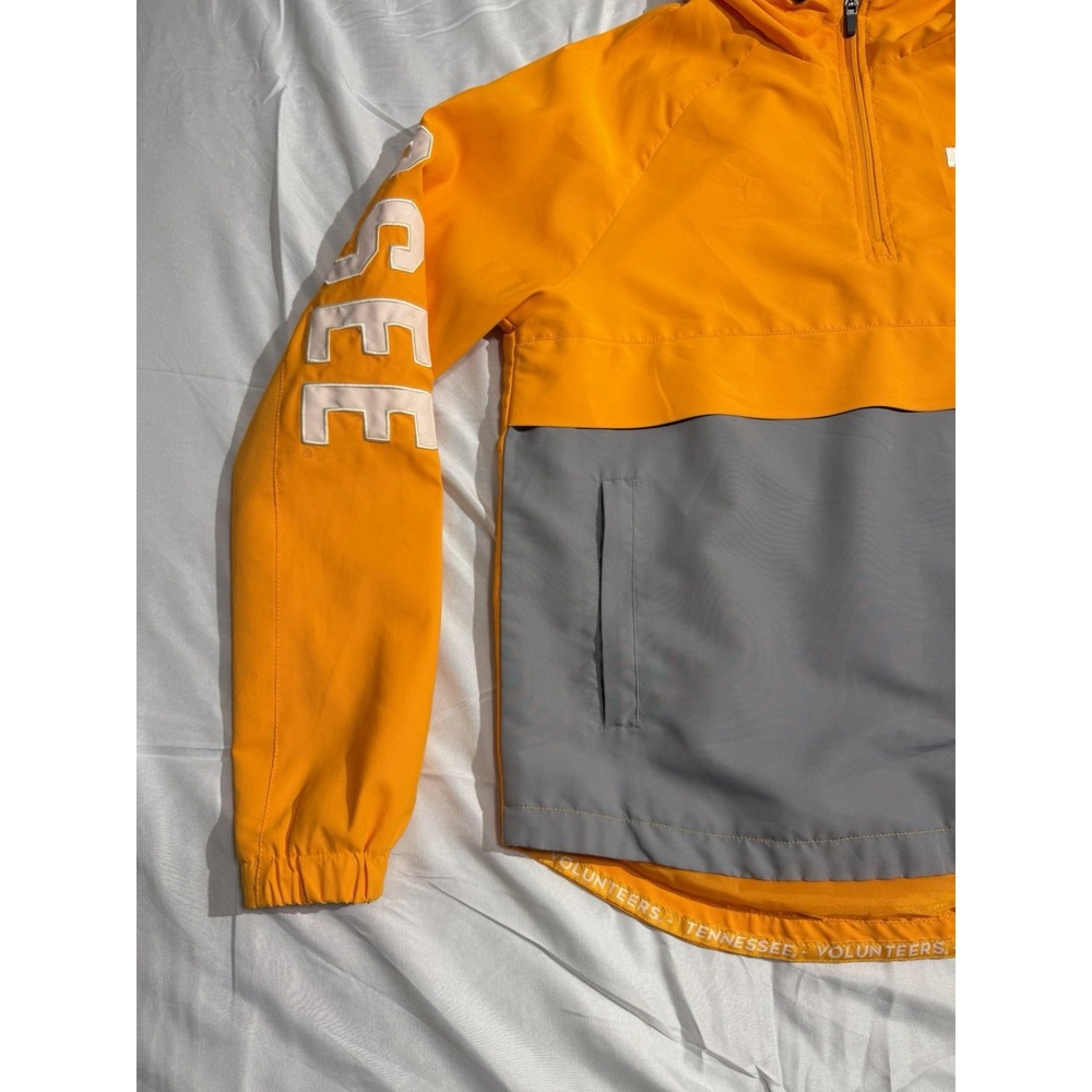 Tennessee Volunteers Colosseum Reloaded Anorak Half Zip Jacket Orange Gray SMALL - Picture 2 of 10